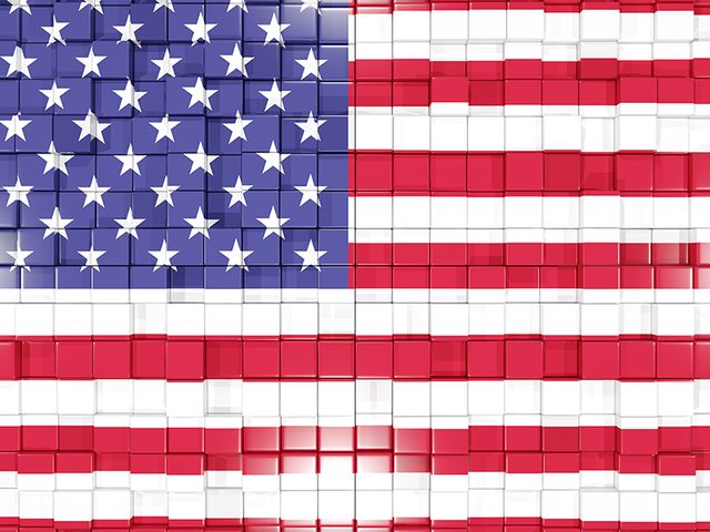 Флаг-мозаика. Скачать флаг. США