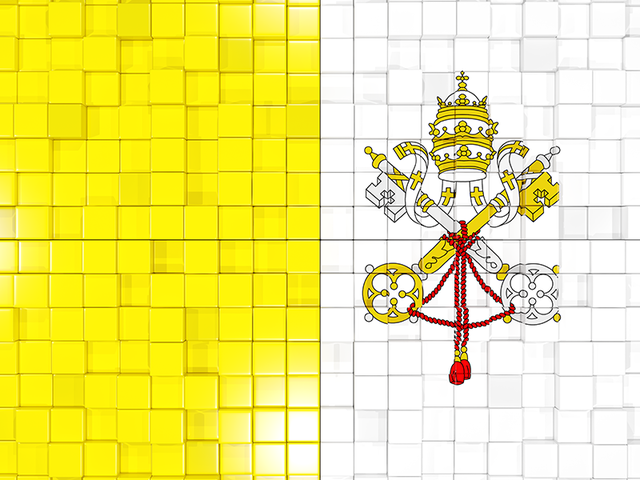 Mosaic background. Download flag icon of Vatican City at PNG format