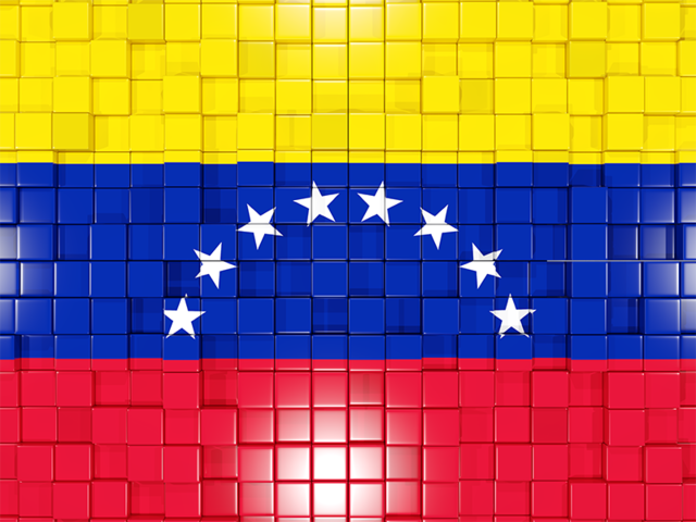 Флаг-мозаика. Скачать флаг. Венесуэла
