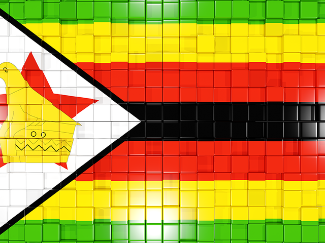 Флаг-мозаика. Скачать флаг. Зимбабве