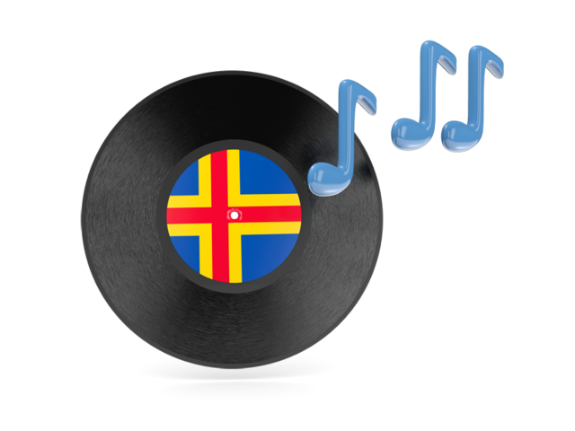 Music icon. Download flag icon of Aland Islands at PNG format