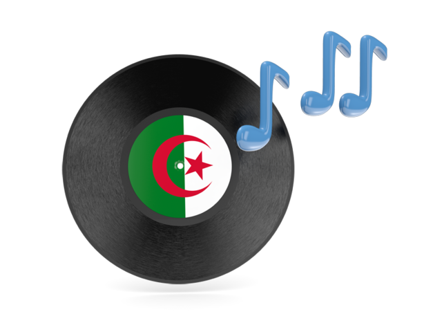 Music icon. Download flag icon of Algeria at PNG format