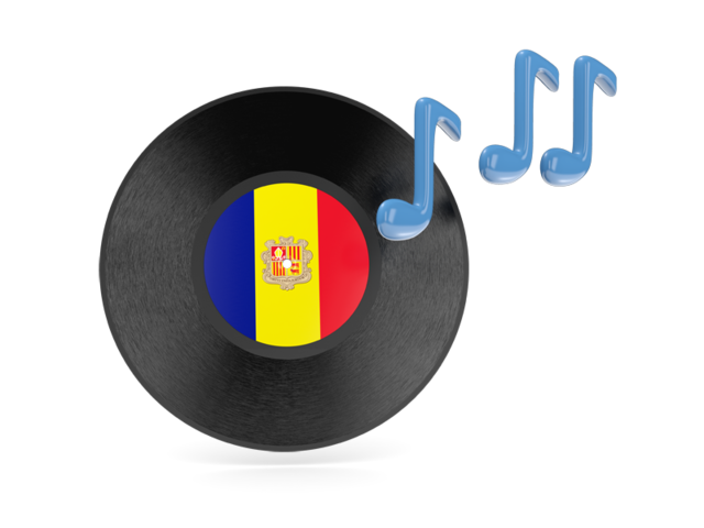 Music icon. Download flag icon of Andorra at PNG format