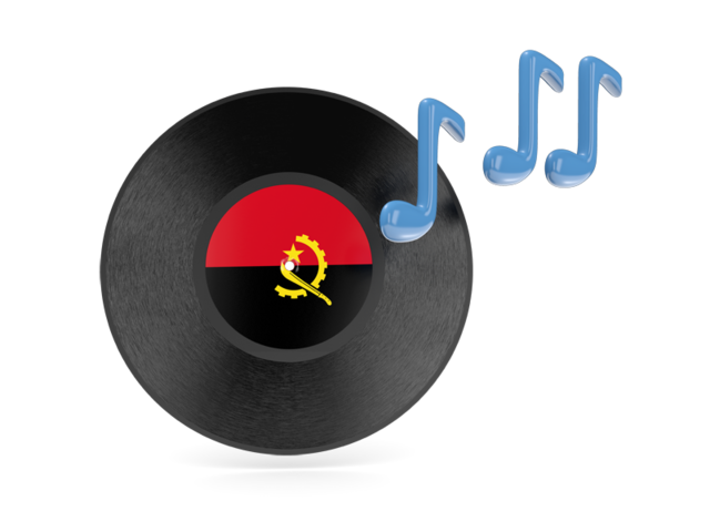 Music icon. Download flag icon of Angola at PNG format