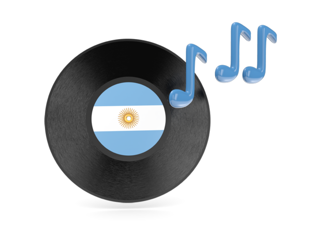 Music icon. Download flag icon of Argentina at PNG format