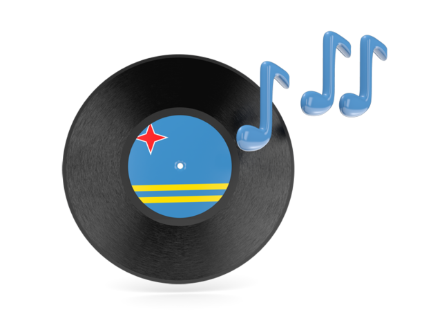 Music icon. Download flag icon of Aruba at PNG format