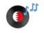 Bahrain. Music icon. Download icon.