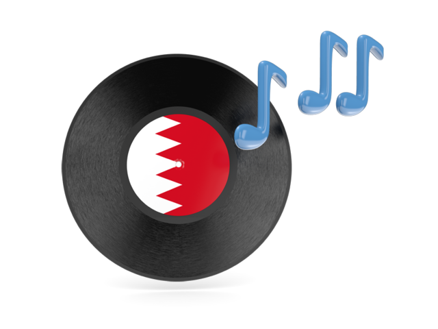 Music icon. Download flag icon of Bahrain at PNG format