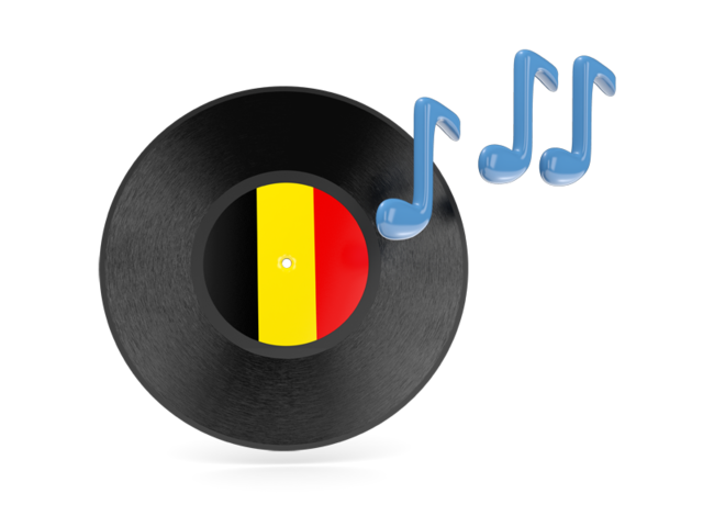 Музыкальная иконка. Скачать флаг. Бельгия