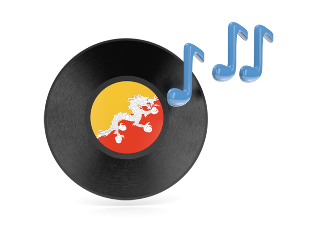 Music icon. Download flag icon of Bhutan at PNG format
