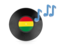 Bolivia. Music icon. Download icon.