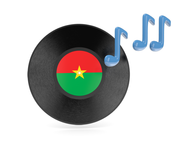 Music icon. Download flag icon of Burkina Faso at PNG format