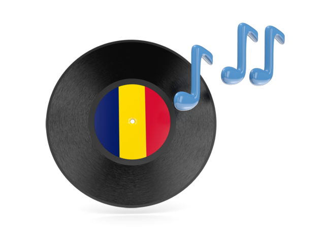 Music icon. Download flag icon of Chad at PNG format