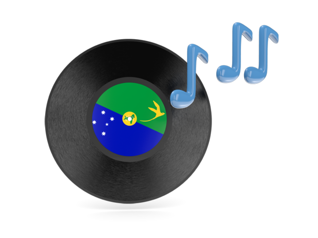 Music icon. Download flag icon of Christmas Island at PNG format