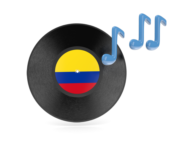 Music icon. Download flag icon of Colombia at PNG format