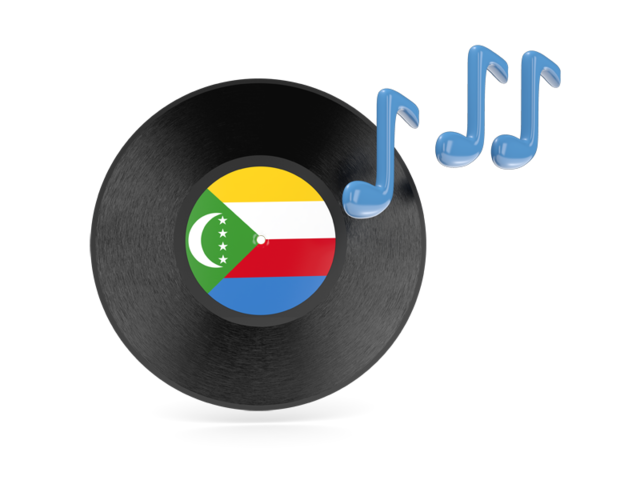 Music icon. Download flag icon of Comoros at PNG format