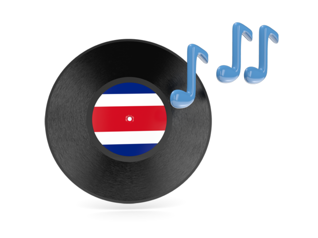 Music icon. Download flag icon of Costa Rica at PNG format