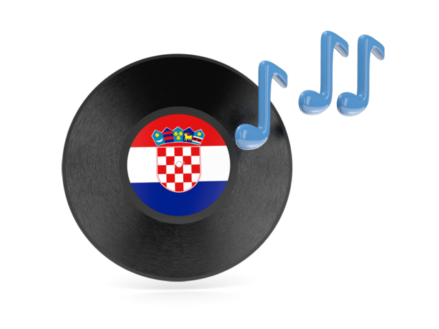 Music icon. Download flag icon of Croatia at PNG format