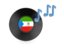 Equatorial Guinea. Music icon. Download icon.