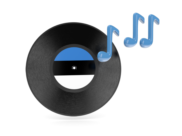 Music icon. Download flag icon of Estonia at PNG format