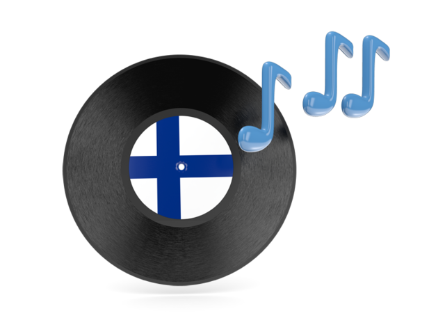 Music icon. Download flag icon of Finland at PNG format