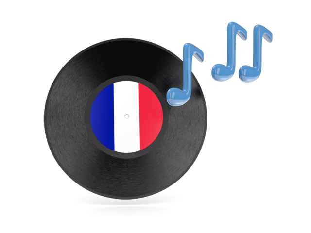 Музыкальная иконка. Скачать флаг. Франция
