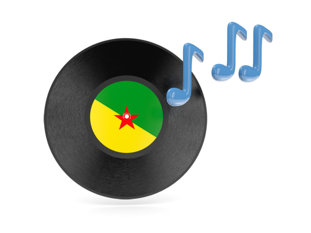 Music icon. Download flag icon of French Guiana at PNG format