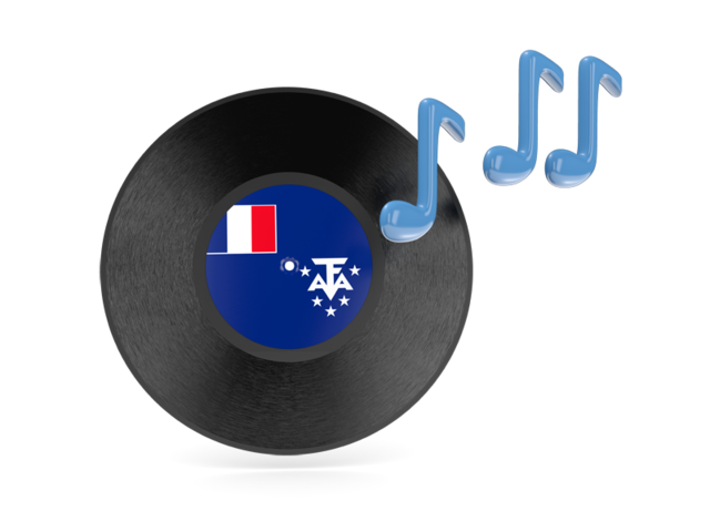 Music icon. Download flag icon of French Southern and Antarctic Lands at PNG format