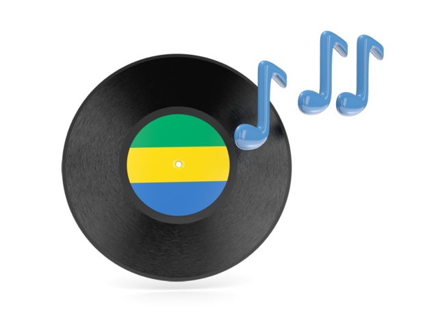 Music icon. Download flag icon of Gabon at PNG format
