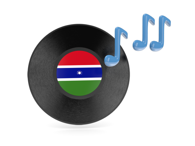 Music icon. Download flag icon of Gambia at PNG format