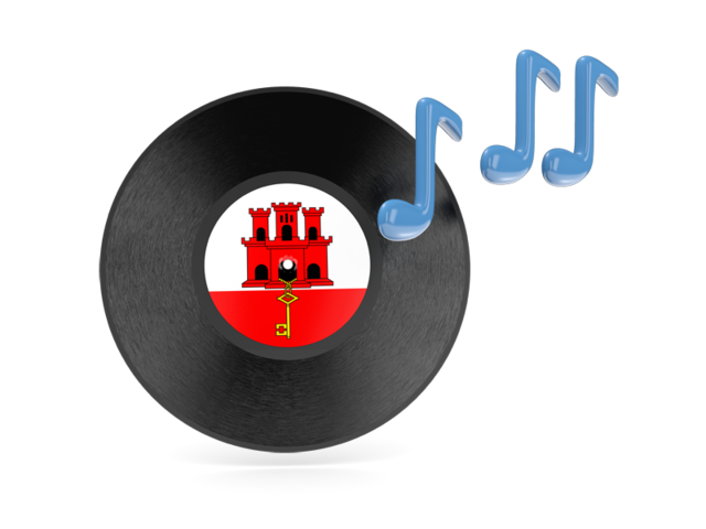 Music icon. Download flag icon of Gibraltar at PNG format