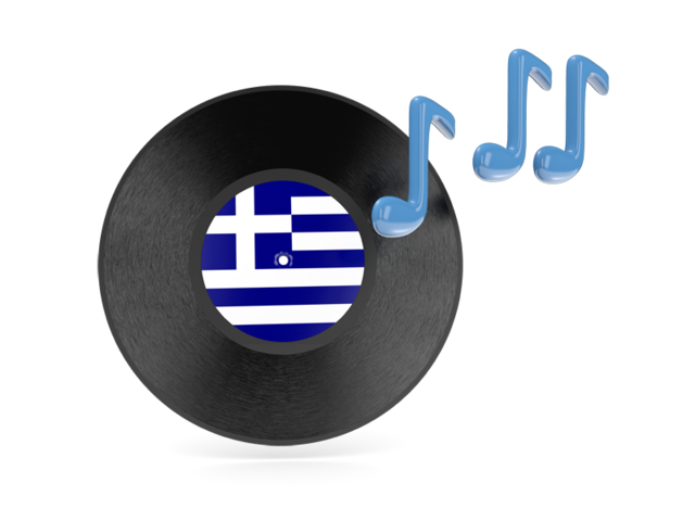 Music icon. Download flag icon of Greece at PNG format
