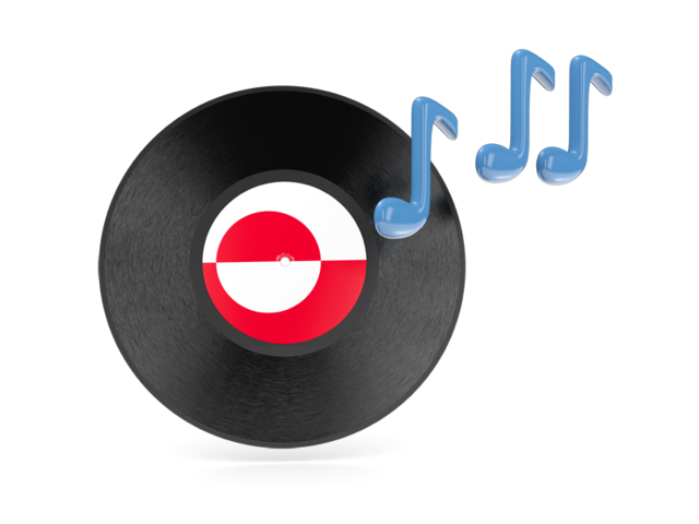 Music icon. Download flag icon of Greenland at PNG format