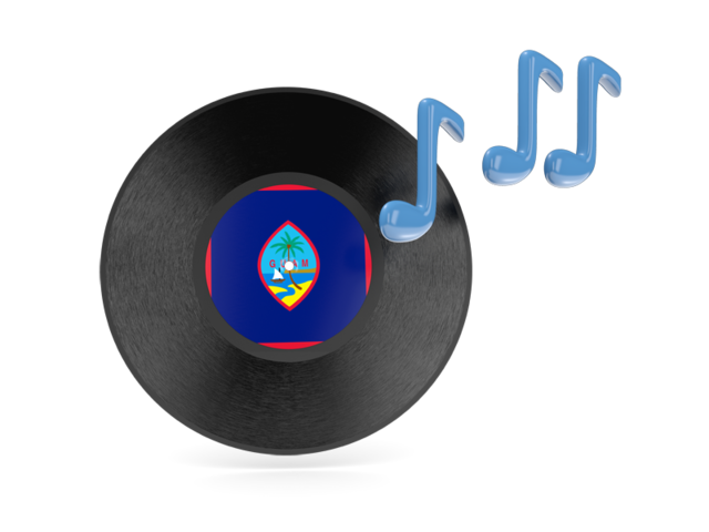 Music icon. Download flag icon of Guam at PNG format