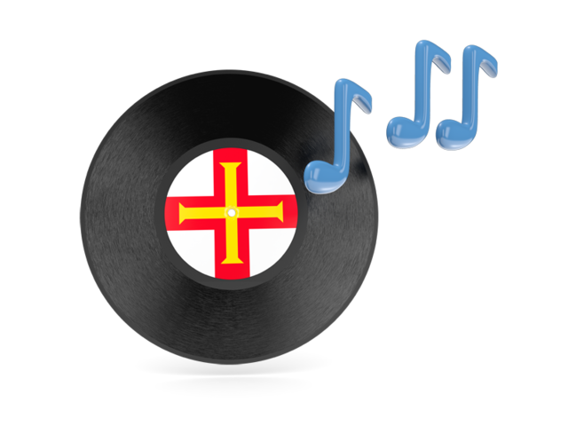 Music icon. Download flag icon of Guernsey at PNG format