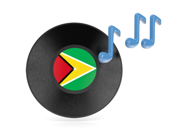 Music icon. Download flag icon of Guyana at PNG format