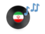 Iran. Music icon. Download icon.
