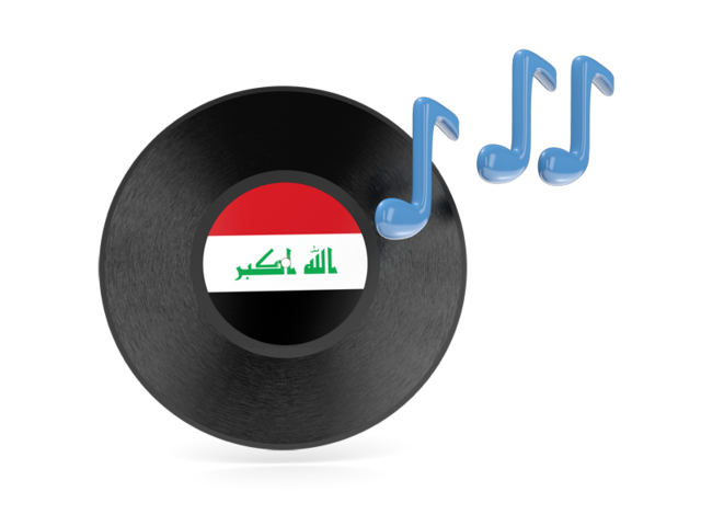 Music icon. Download flag icon of Iraq at PNG format