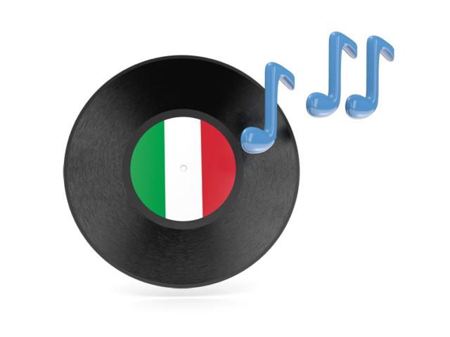 Музыкальная иконка. Скачать флаг. Италия