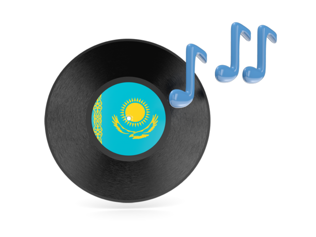 Music icon. Download flag icon of Kazakhstan at PNG format