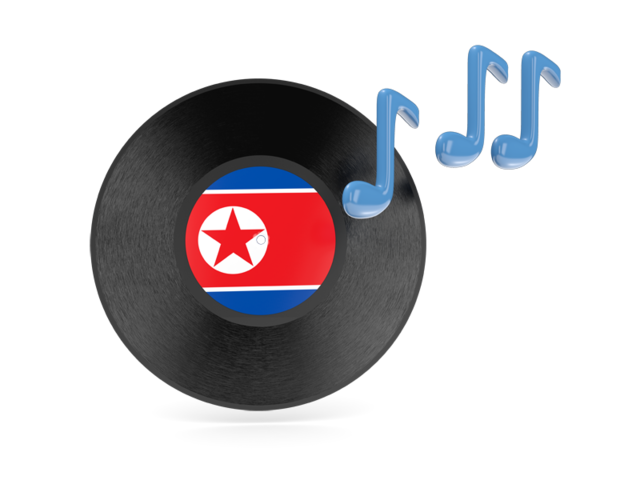 Music icon. Download flag icon of North Korea at PNG format