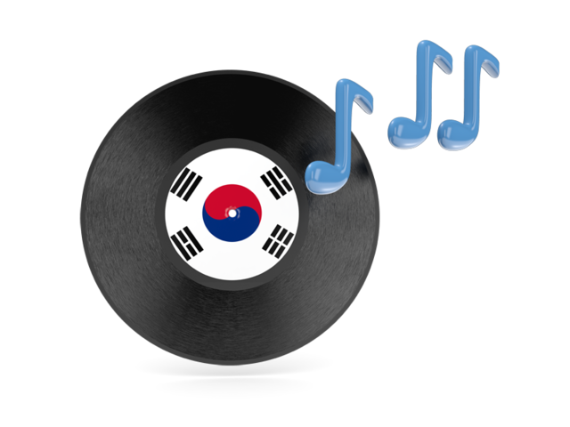 Музыкальная иконка. Скачать флаг. Южная Корея