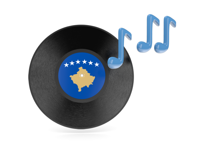 Music icon. Download flag icon of Kosovo at PNG format