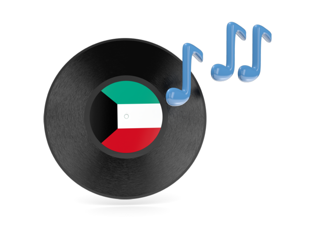 Music icon. Download flag icon of Kuwait at PNG format
