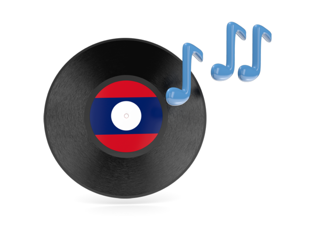 Music icon. Download flag icon of Laos at PNG format