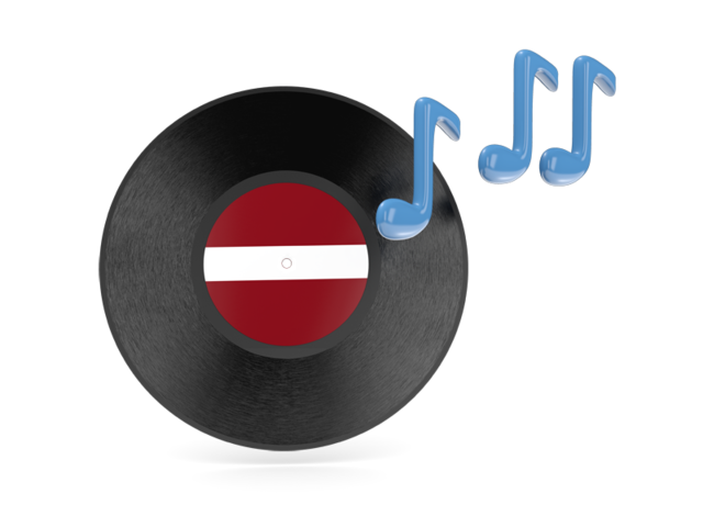 Music icon. Download flag icon of Latvia at PNG format