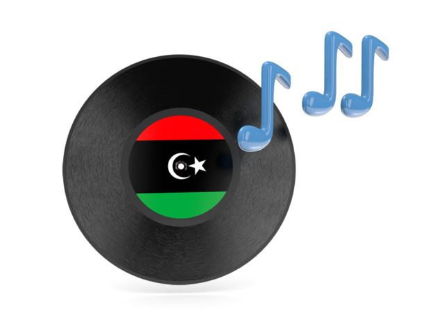 Music icon. Download flag icon of Libya at PNG format