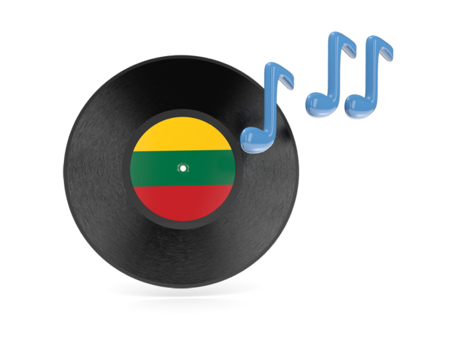 Music icon. Download flag icon of Lithuania at PNG format