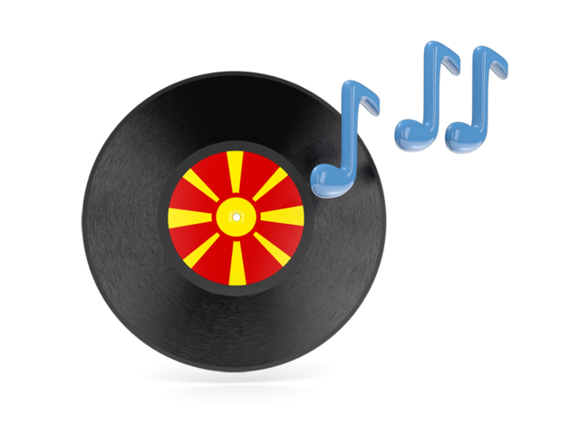 Music icon. Download flag icon of Macedonia at PNG format