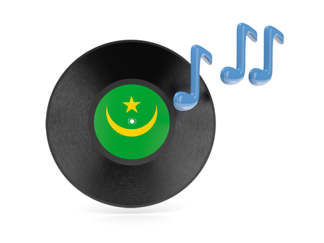 Music icon. Download flag icon of Mauritania at PNG format